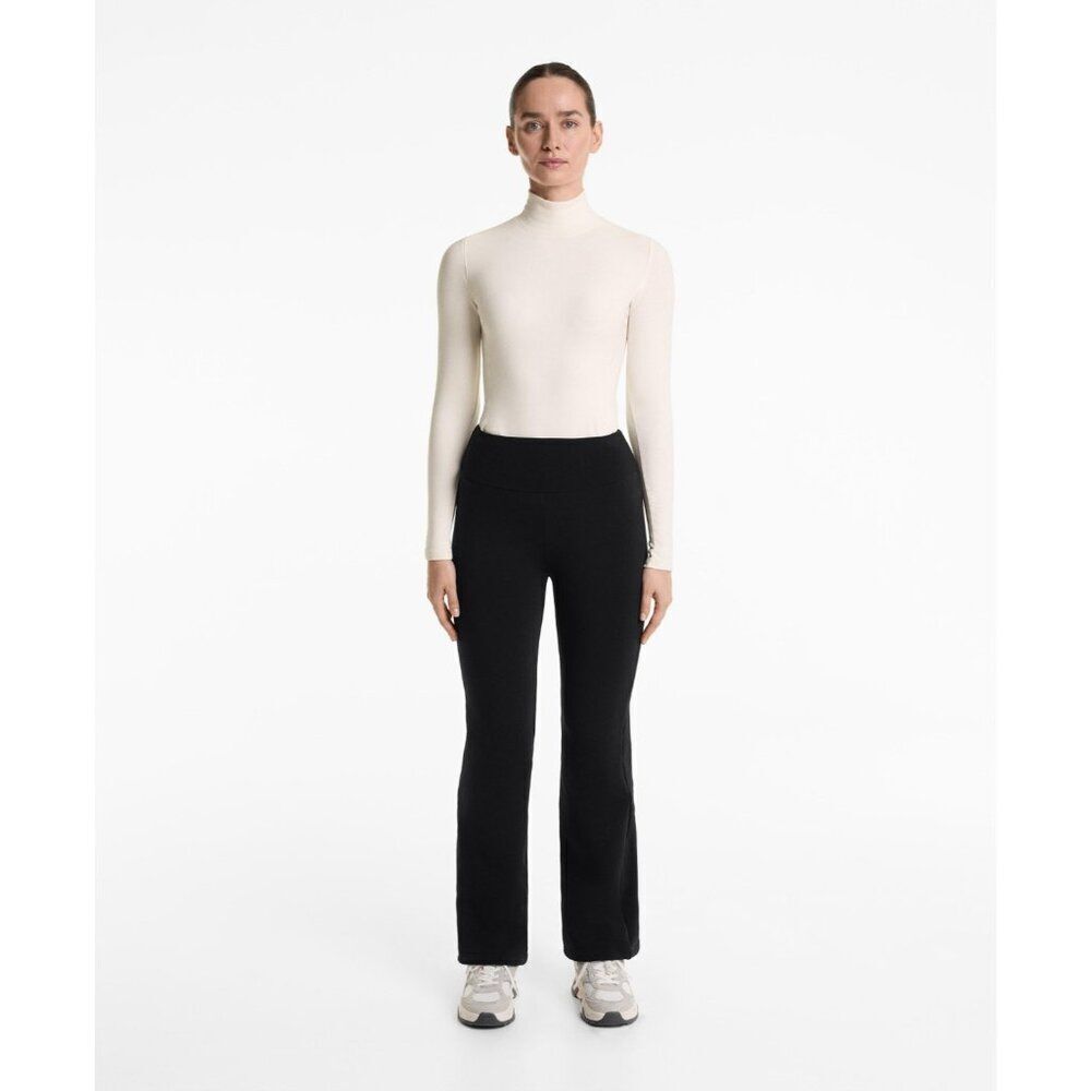 Oysho Womens Pants Small S Trouser Blue Fleece lined Thermal 2881/825 NWT